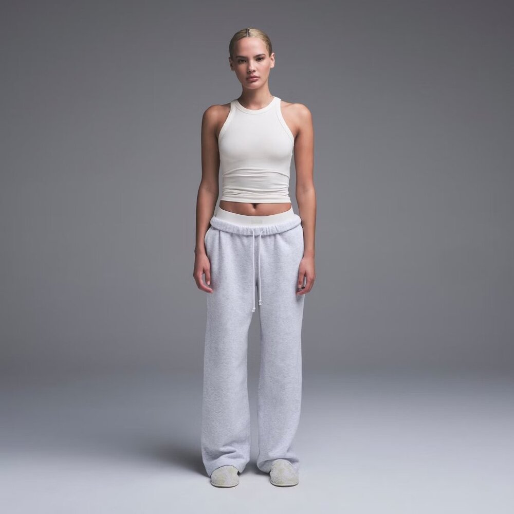 Skims – Cotton Jersey Crew Neck Tank (White, XS, NWT)